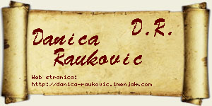 Danica Rauković vizit kartica